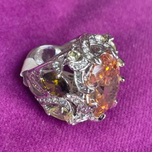 Citrine & Tourmaline Cocktail Ring