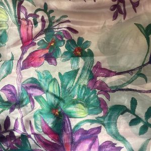 Meiman Mark Floral Silk Oblong Scarf
